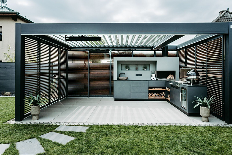 De veranda transformeren in keuken