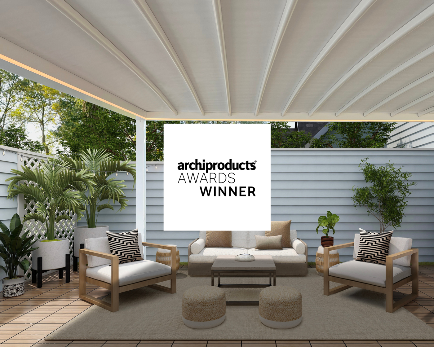 Corradi's Alba Butterfly wins the Archiproducts Design Award 2024 in the Outdoor category