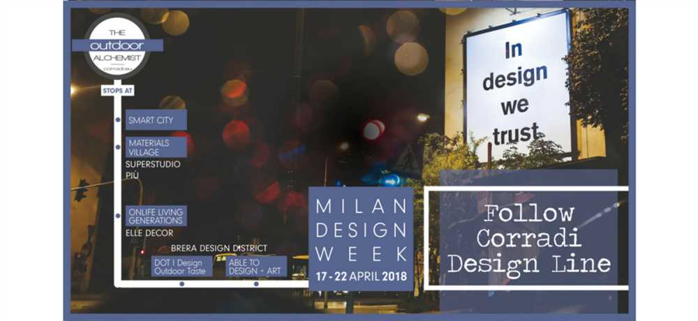 Milano Design Week 2018: Corradi is doing it all during the week of the Salone Internazionale del Mobile